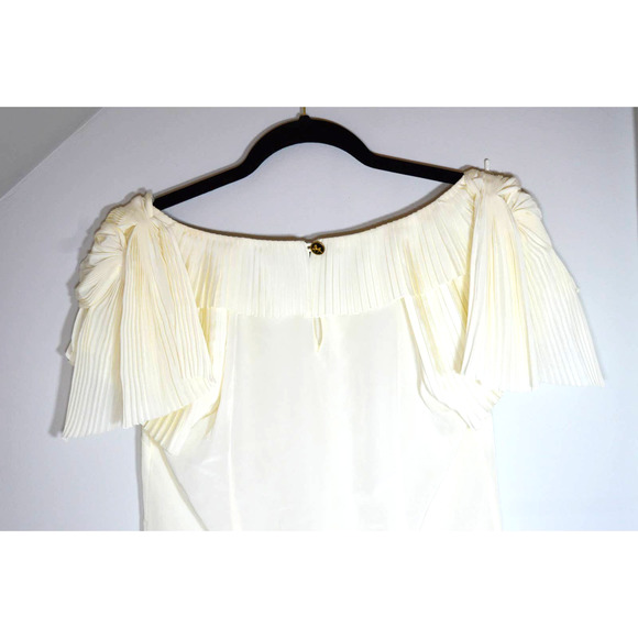 Leifsdottir Anthropologie White Cream Blouse size 2 - Picture 5 of 8